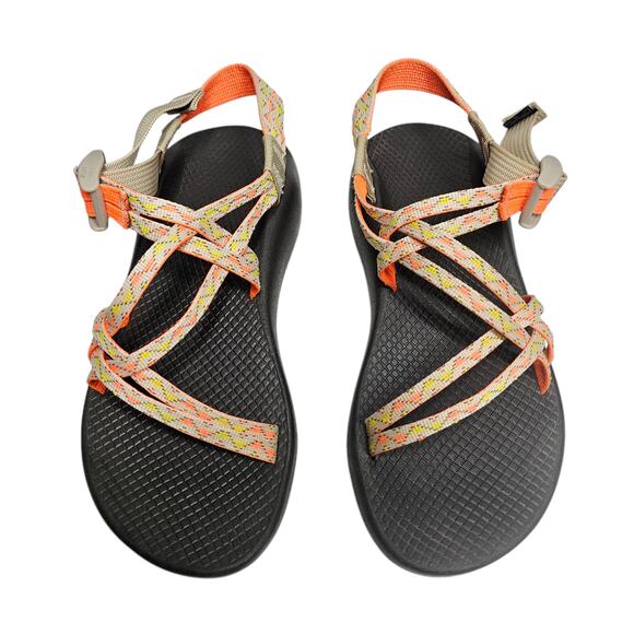 Chaco ZX/1 Classic Sport Sandals in York Citrus Women's Size 8 - Picture 2 of 11